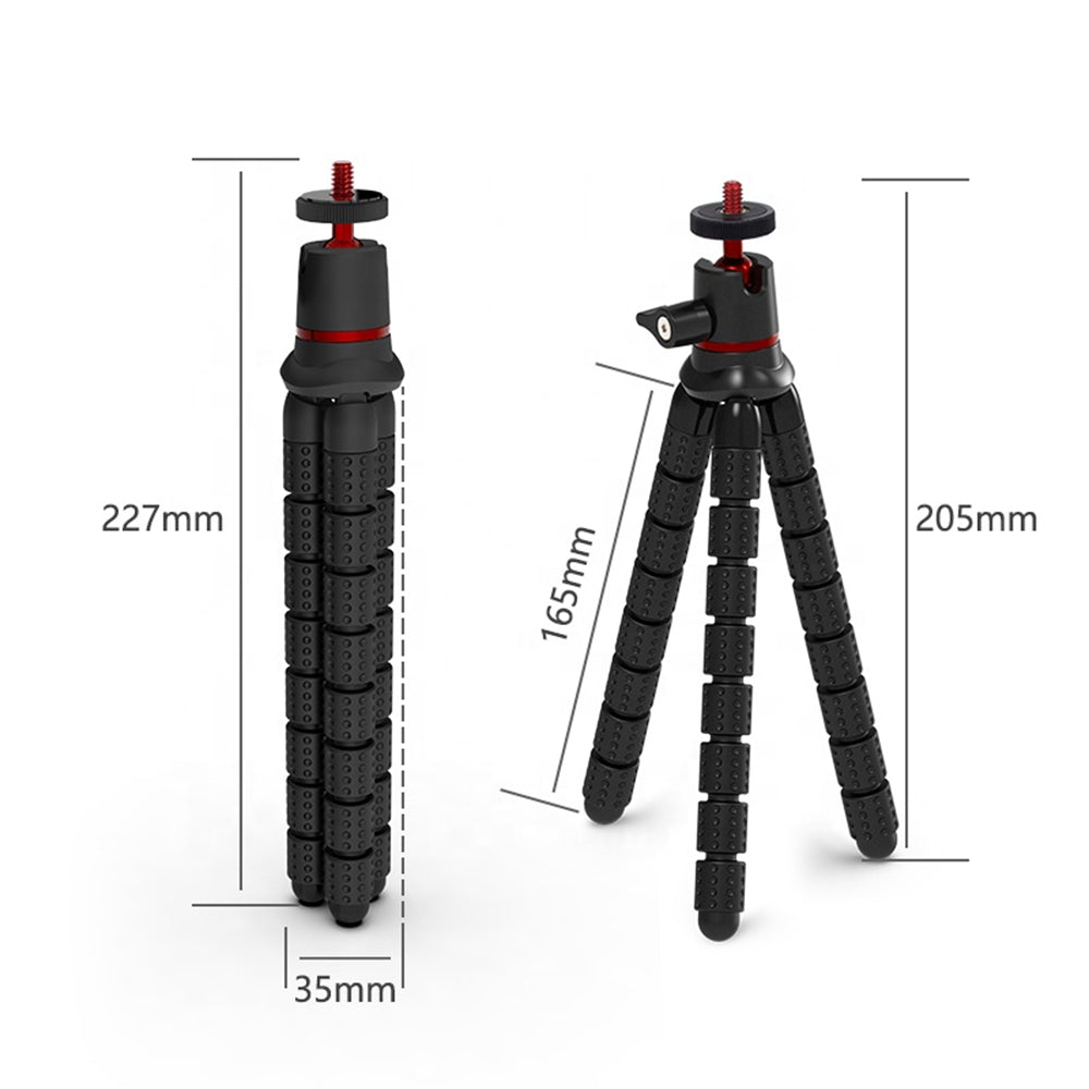 1/4 tomme Techsuit JX-004 tripod, sort