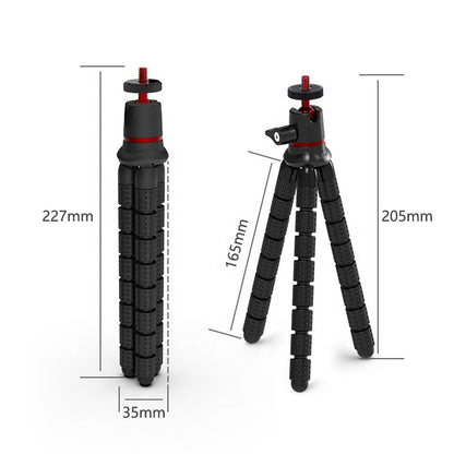 1/4 tomme Techsuit JX-004 tripod, sort