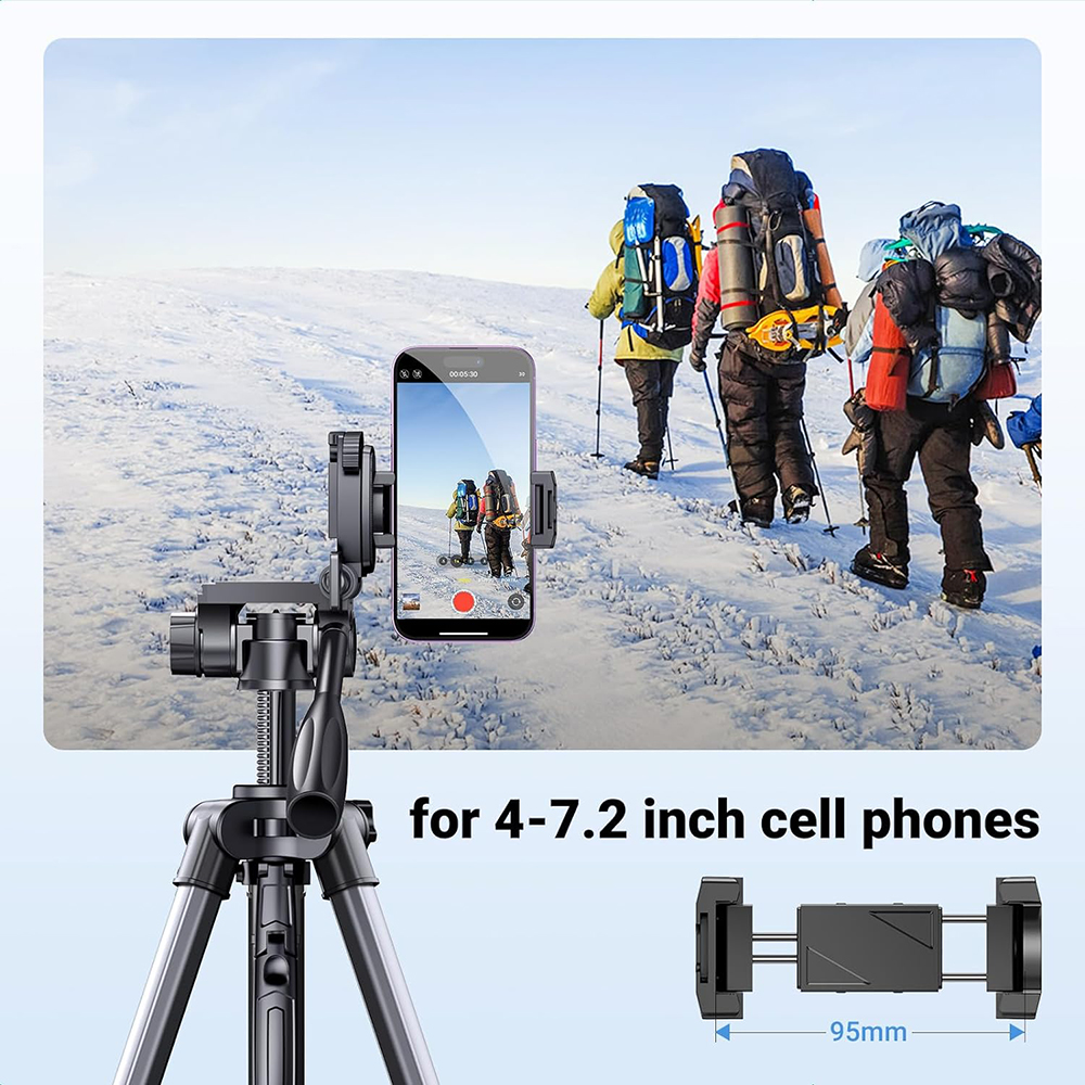 Tripod 1/4inch UGREEN LP661 (15187), Sort, Genforseglet