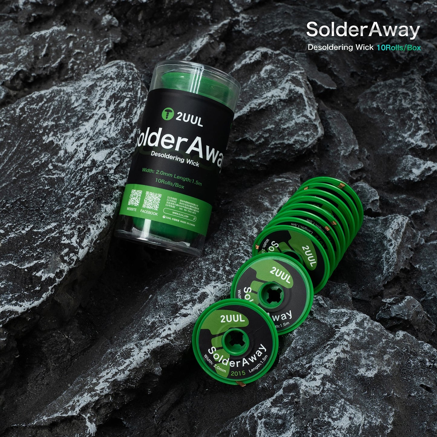 Tresa 2UUL DW15, 2mm, 1,5m, Sæt med 10 stk