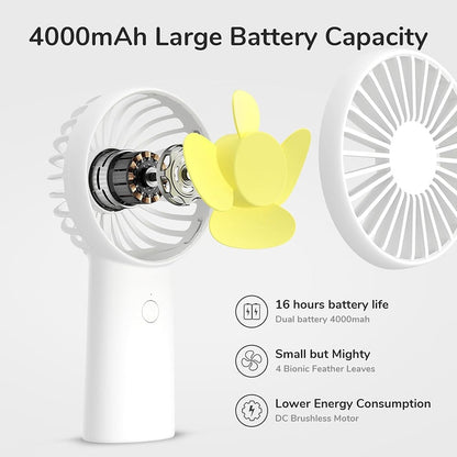 Bærbar ventilator JisuLife FA20X, hvid