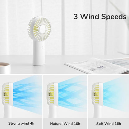 Bærbar ventilator JisuLife FA20X, hvid