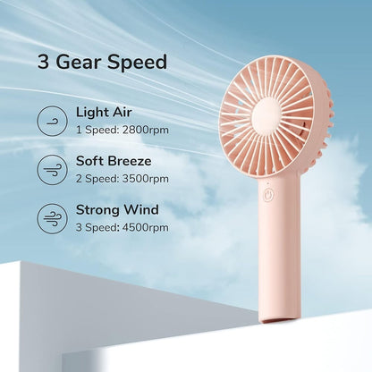 Bærbar ventilator JisuLife FA21, hvid