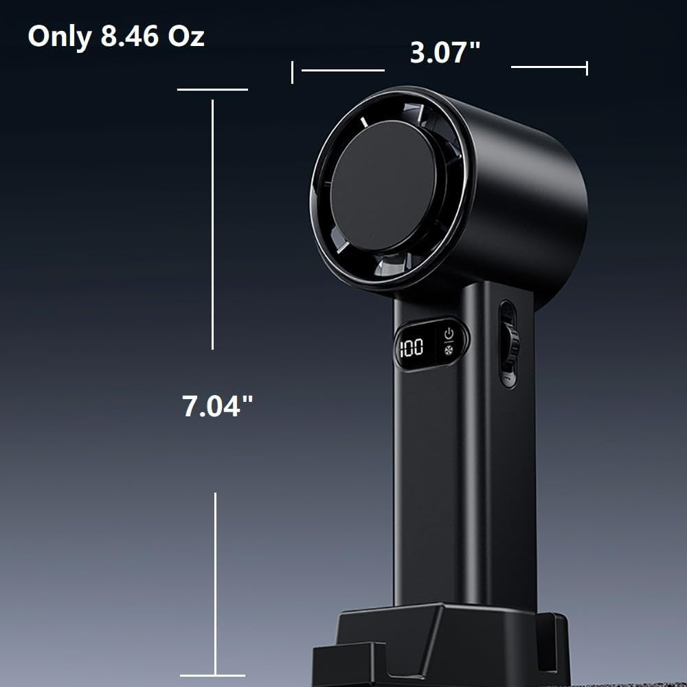 Bærbar ventilator Techsuit F83, sort