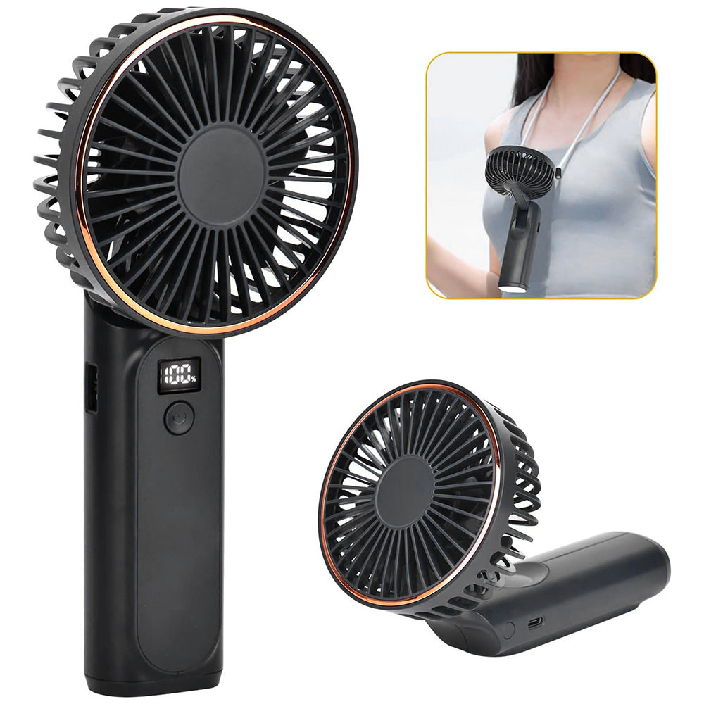Bærbar ventilator Techsuit M12, Sort