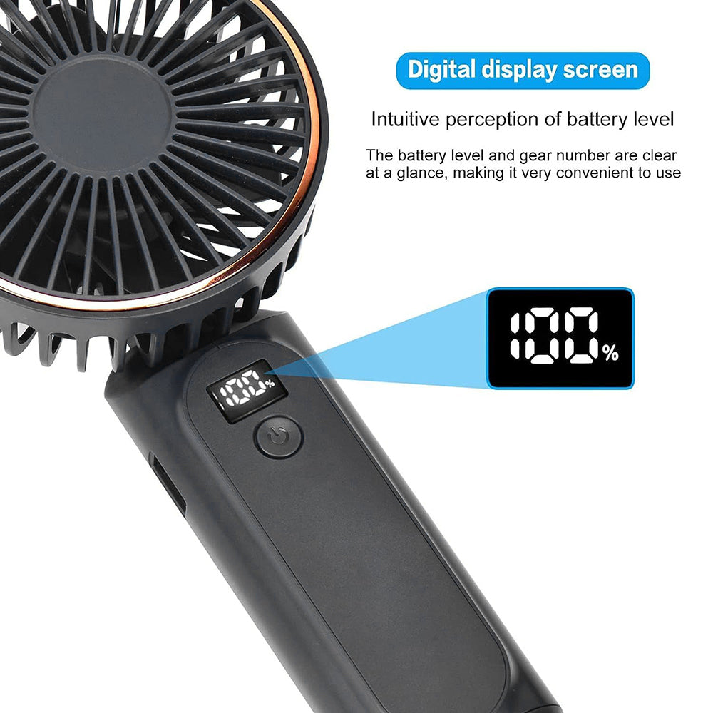 Bærbar ventilator Techsuit M12, Sort