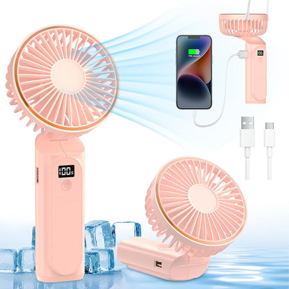 Bærbar ventilator Techsuit M12, hvid