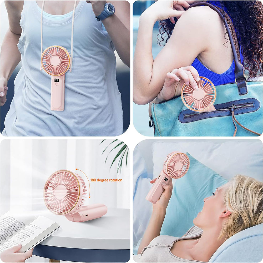 Bærbar ventilator Techsuit M12, hvid