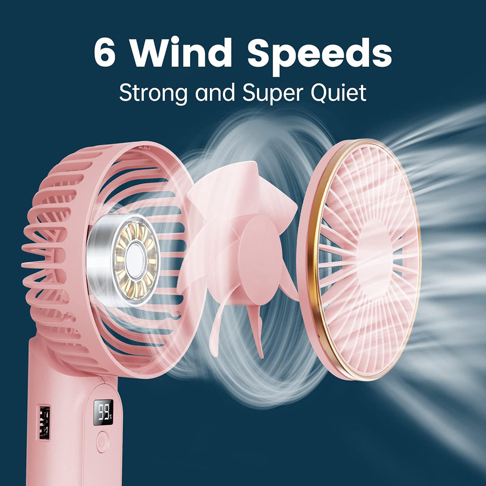 Bærbar ventilator Techsuit M12, hvid