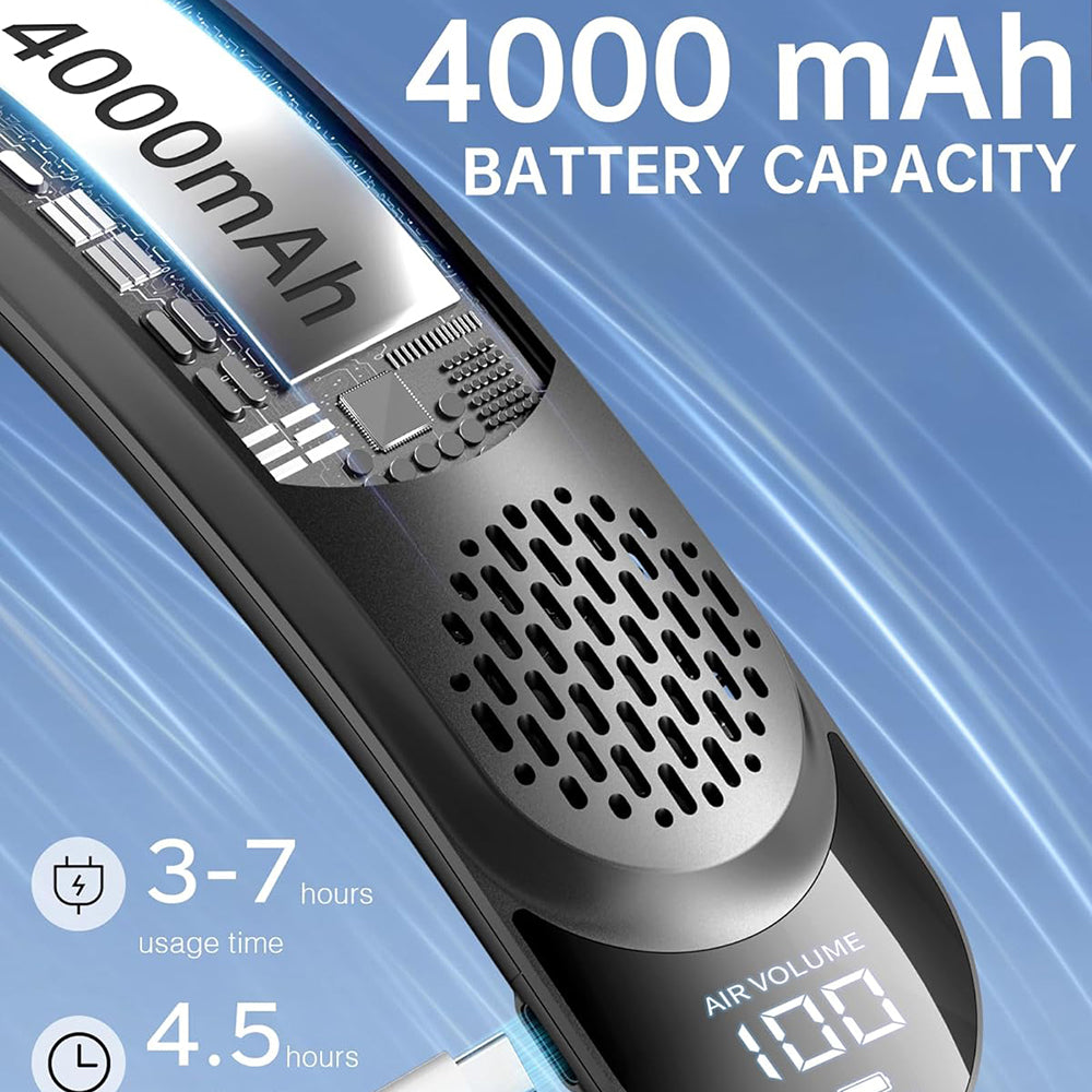Bærbar ventilator Techsuit S8, hvid