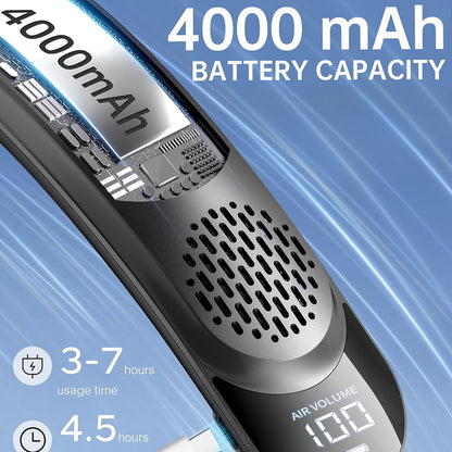 Bærbar ventilator Techsuit S8, hvid