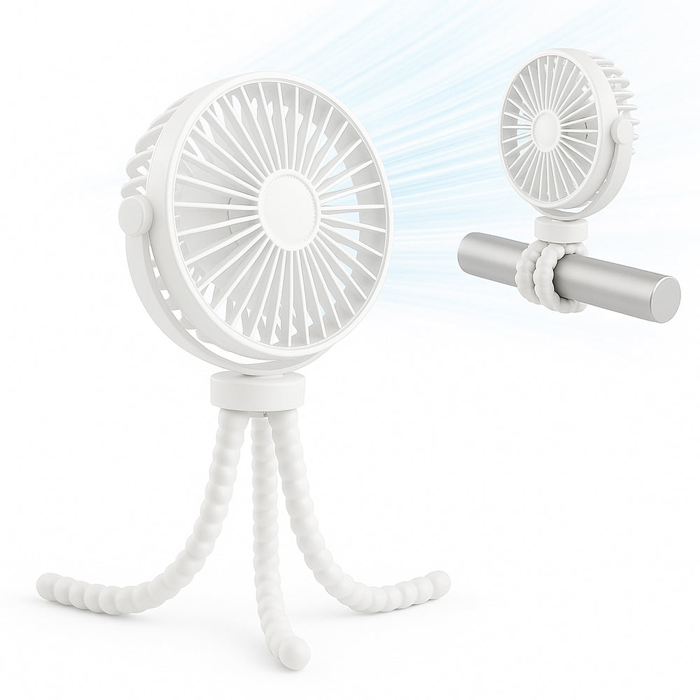 Bærbar ventilator Techsuit VP1, hvid