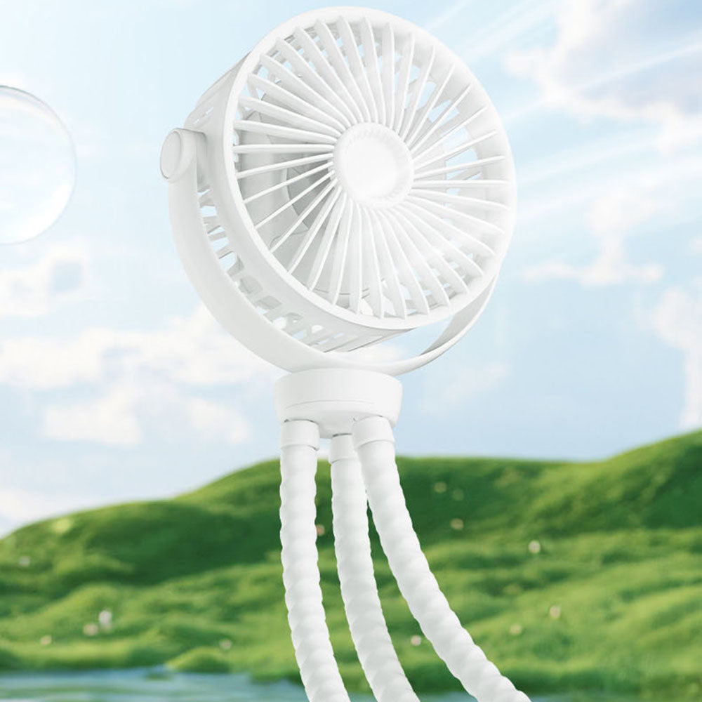 Bærbar ventilator Techsuit VP1, hvid