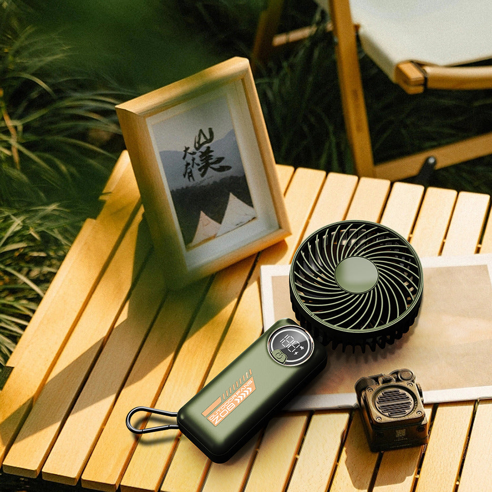 Bærbar ventilator Techsuit Z8, Grøn